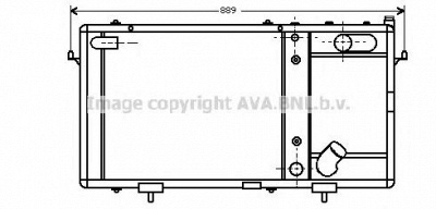AVA QUALITY COOLING au2048 -  Радиатор, охлаждение двигателя